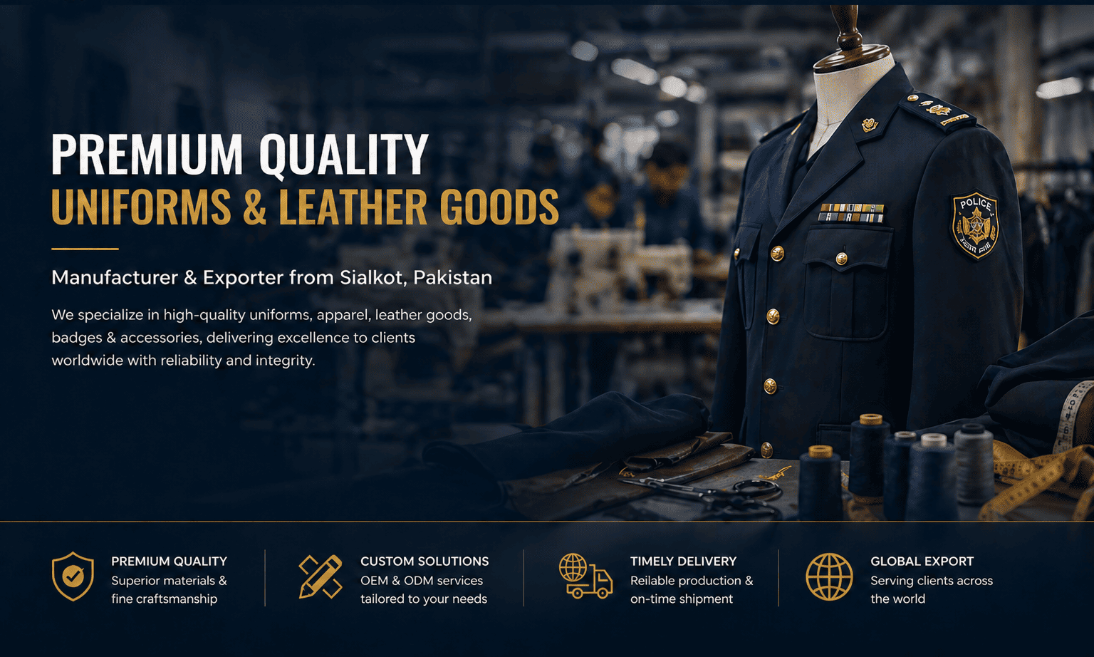 Uniform Manufacturer Pakistan - BARAN-E-REHMAT INDUSTRIES