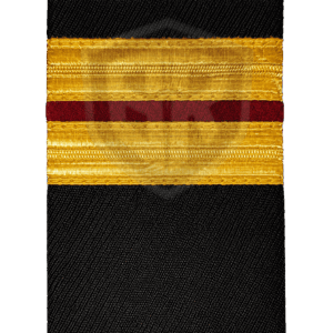 2 Gold with Red Shoulder Strip – Premium Uniform Rank Epaulette | BARAN-E-REHMAT INDUSTRY