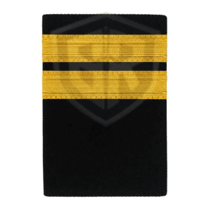 (2) 2 Gold Shoulder Strip – Premium Uniform Rank Epaulette | BARAN-E-REHMAT INDUSTRY