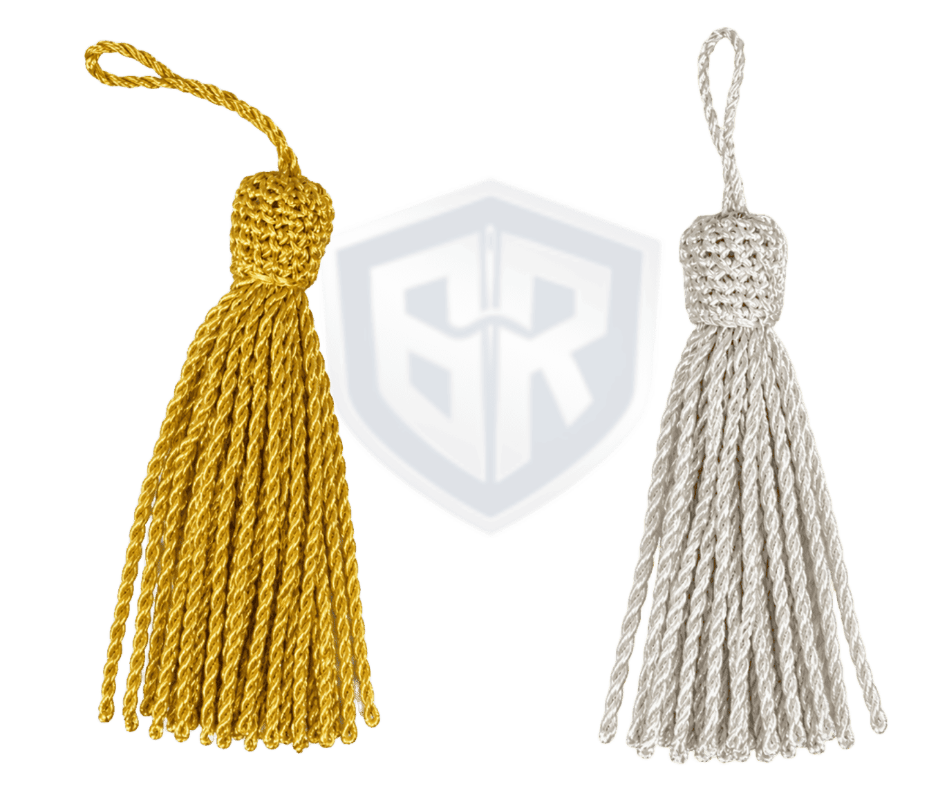 Premium Gold & White Ceremonial Tassel | Military Uniform Decorative Tassel | BARAN-E-REHMAT INDUSTRIES