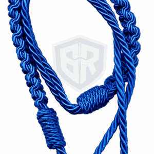 (2) Premium Blue Ceremonial Military Lanyard Cord | Hand Braided Uniform Shoulder Cord | Manufacturer in Sialkot Pakistan | BARAN-E-REHMAT INDUSTRIES
