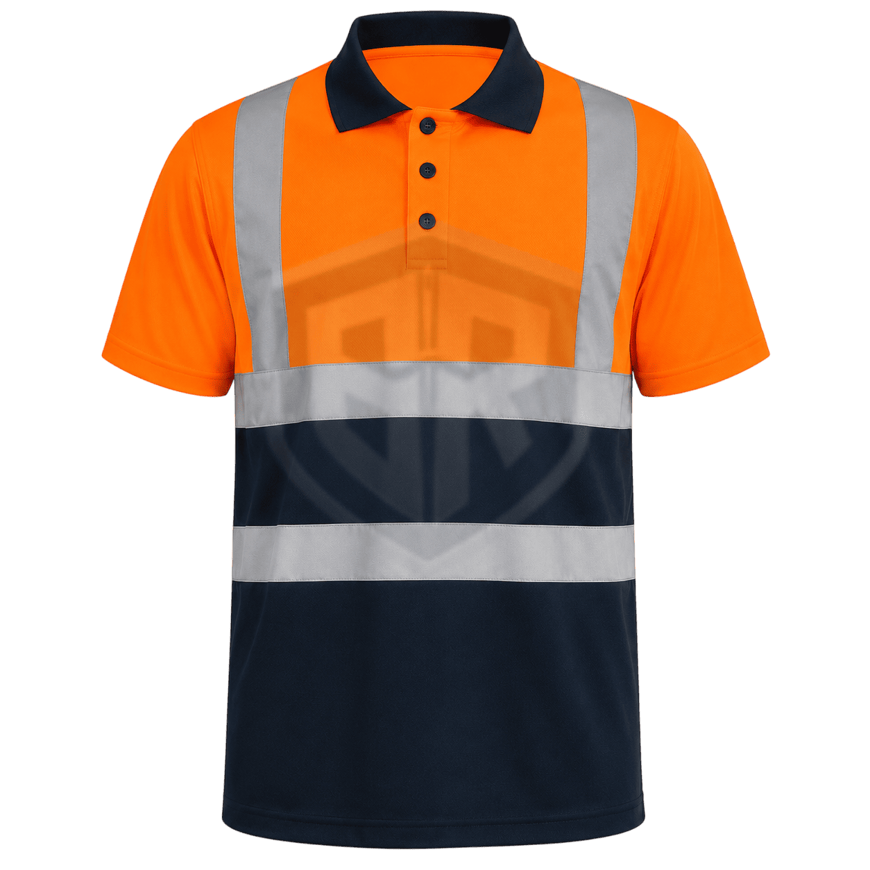 Hi-Vis Reflective Safety Polo Shirt – Orange High Visibility Workwear | BARAN-E-REHMAT INDUSTRIES