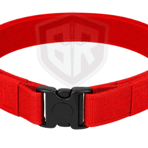 Heavy Duty Red Tactical Duty Belt – Quick Release Nylon Police Belt | BARAN-E-REHMAT INDUSTRIES