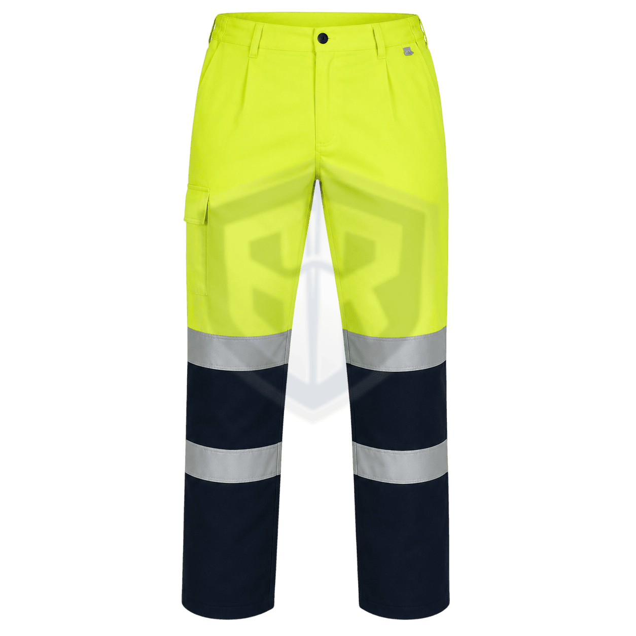 Hi-Vis Reflective Safety Trousers – Yellow High Visibility Workwear Cargo Pants | BARAN-E-REHMAT INDUSTRIES
