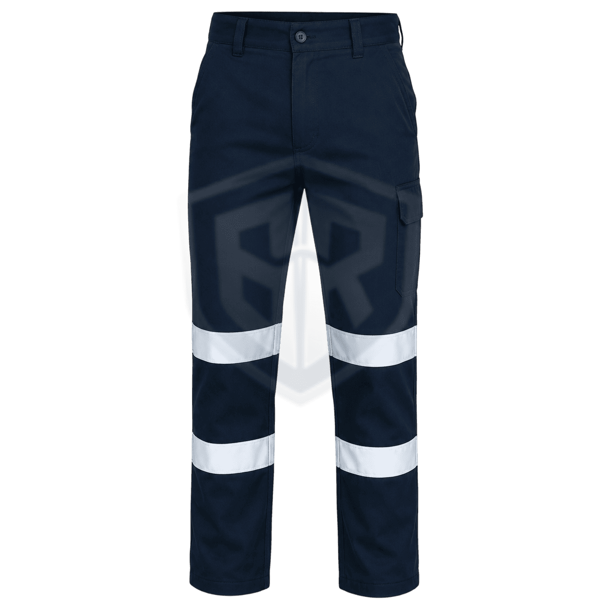 Navy Blue Reflective Safety Trousers – High Visibility Workwear Cargo Pants | BARAN-E-REHMAT INDUSTRIES