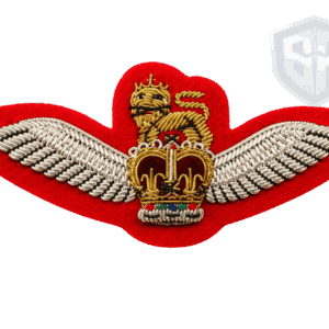 (6) Premium Hand Embroidered Bullion Wire Military Aircrew Wings Badge with Crown | Air Force Wings Manufacturer | BARAN-E-REHMAT INDUSTRY