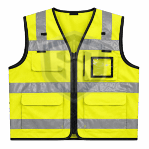 Hi-Vis Reflective Safety Vest – Multi Pocket High Visibility Waistcoat | BARAN-E-REHMAT INDUSTRIES